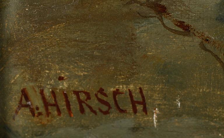 ADOLF HIRSCH, olja på duk, signerad.