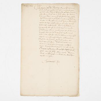 Brev signerat av Sigismund.