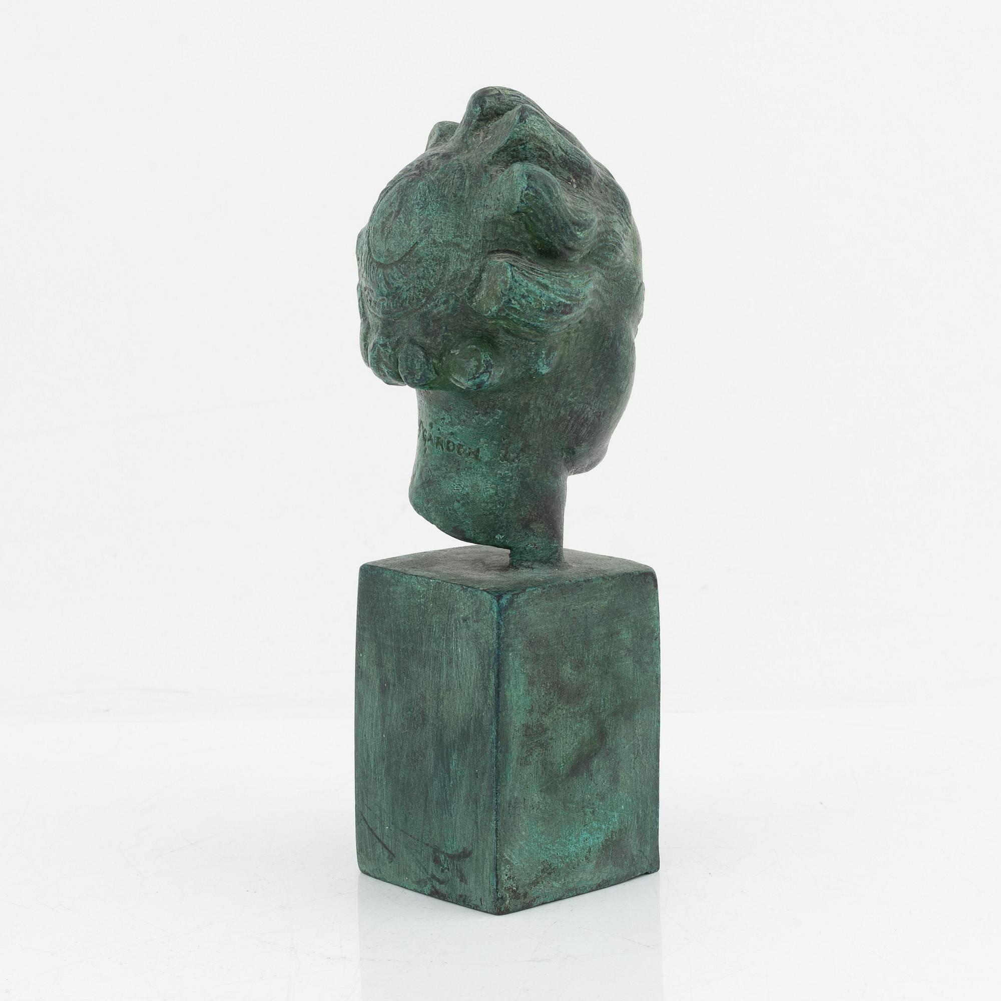 Carl Milles, after, a patinated bronze sculpture. Impressed Millesgården.
