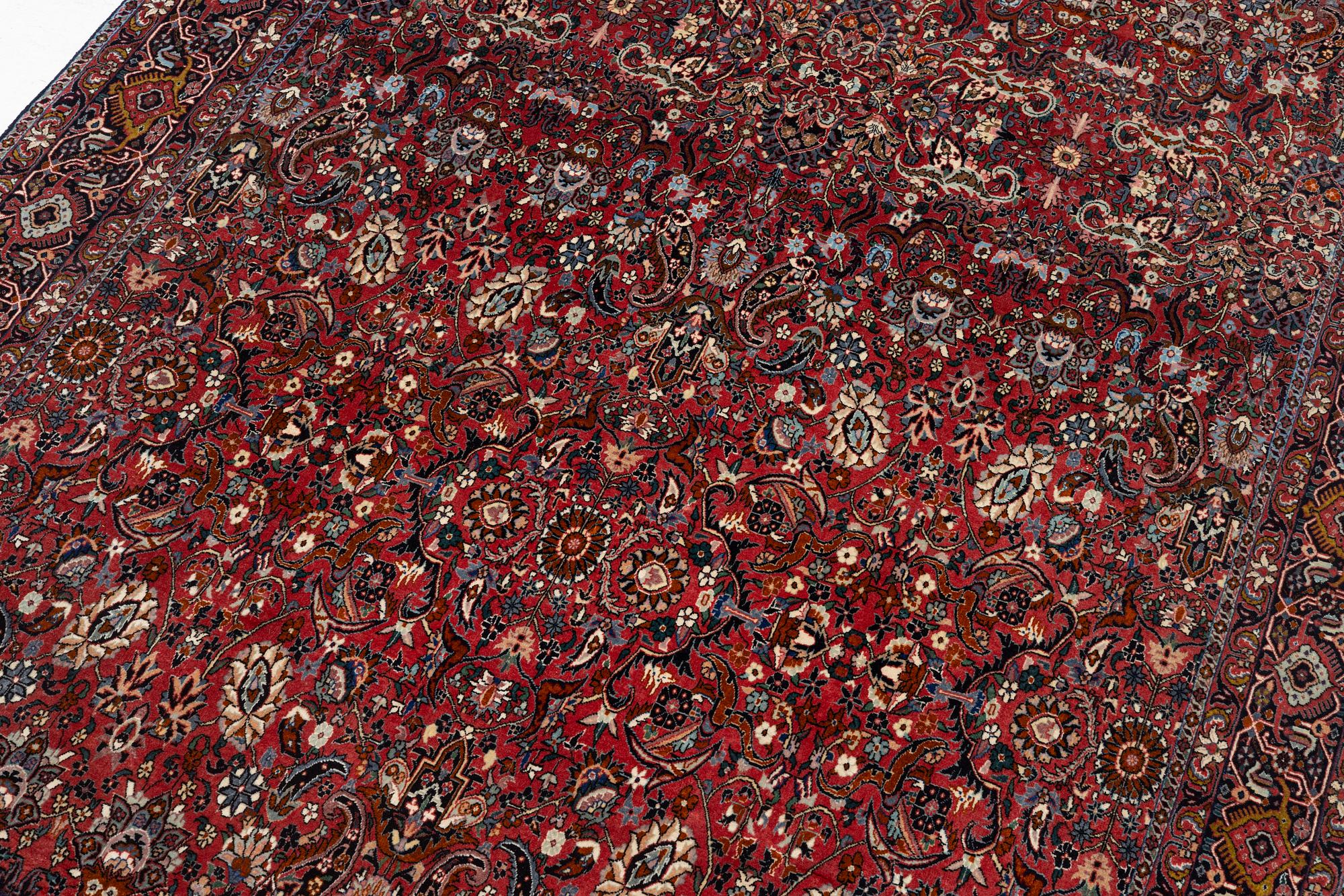 Rug, Bidjar, part silk, approx. 295 x 195 cm.