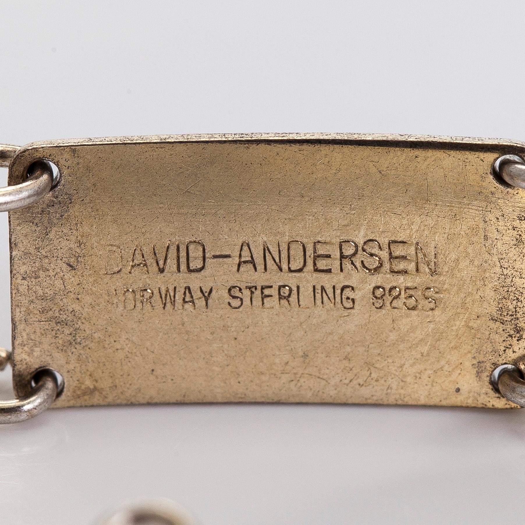 David Andersen, a sterling silver and enamel bracelet, Norway.