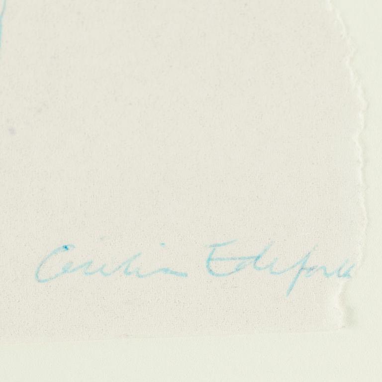 CECILIA EDEFALK, drawing, signed.