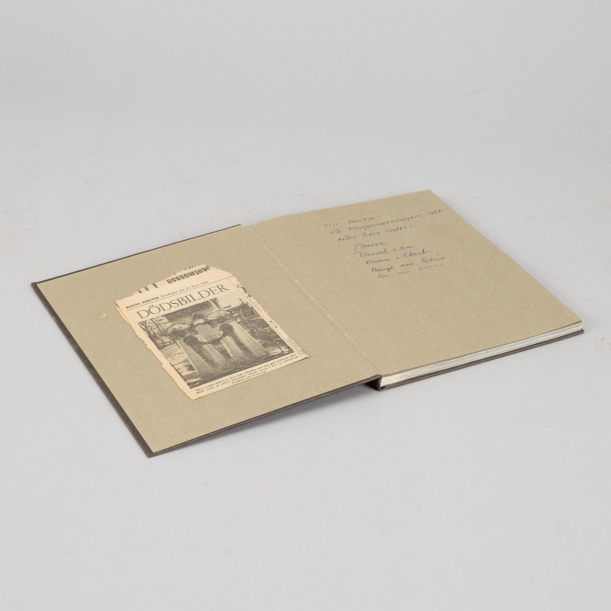 Bok, "Poste Restante", Christer Strömholm, PA Norstedt & Söners Förlag Stockholm 1967, signerad Christer Strömholm.