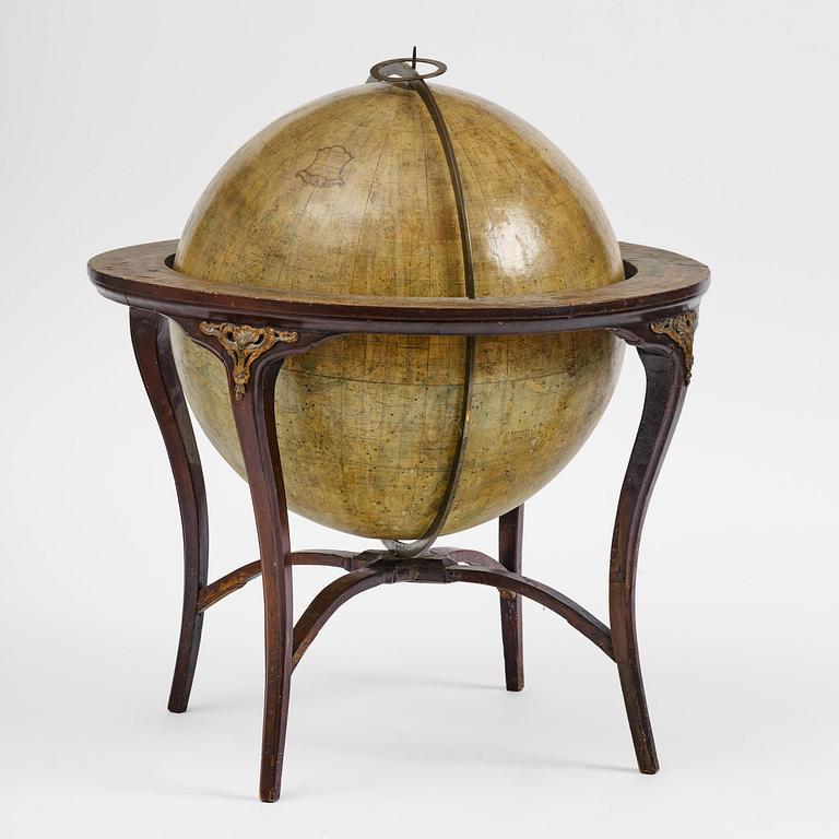 A celestial globe by A. Åkerman (manufacturer of globes in Uppsala 1759-78), 1766.