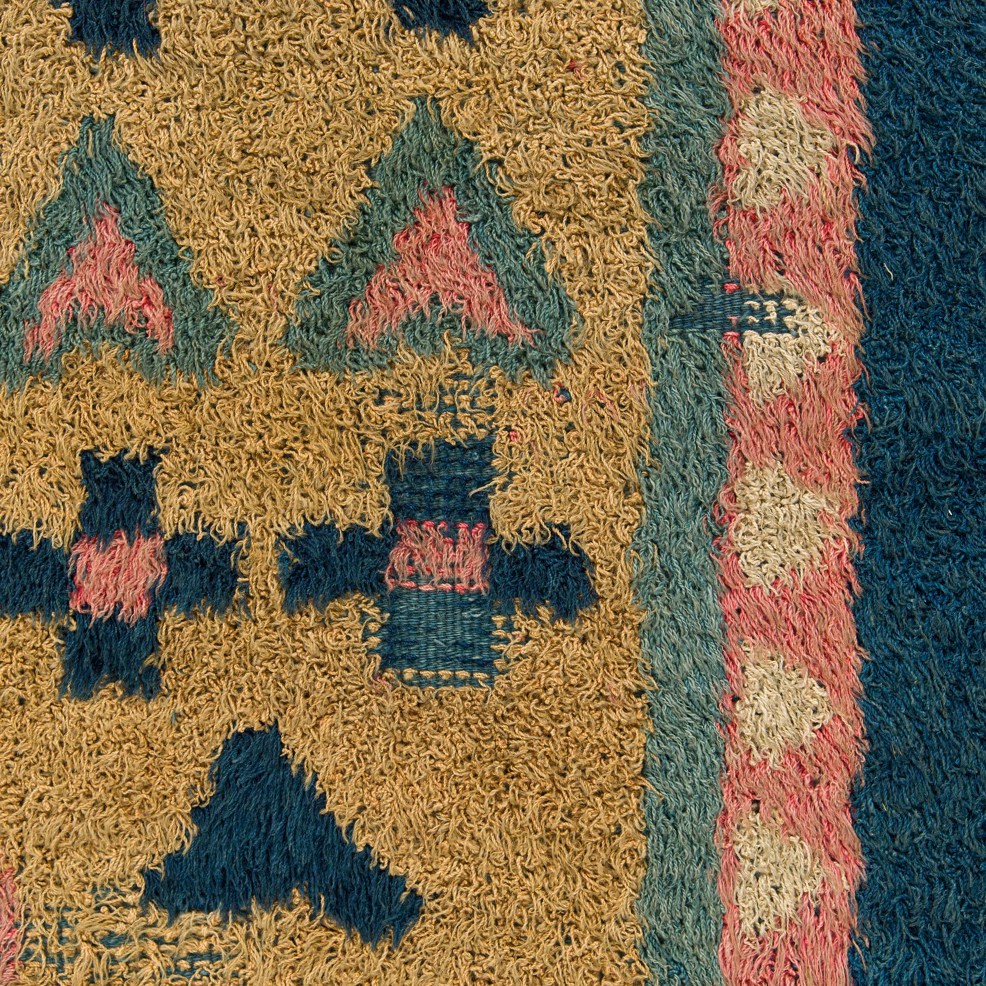 Rya, allmoge, 1800-talets första hälft. Ca 180 x 140 cm.