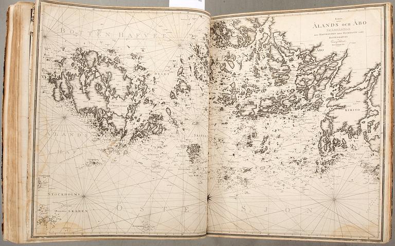 Gustaf af Klint, book, "Sweden's Maritime Atlas", 1797-1815.
