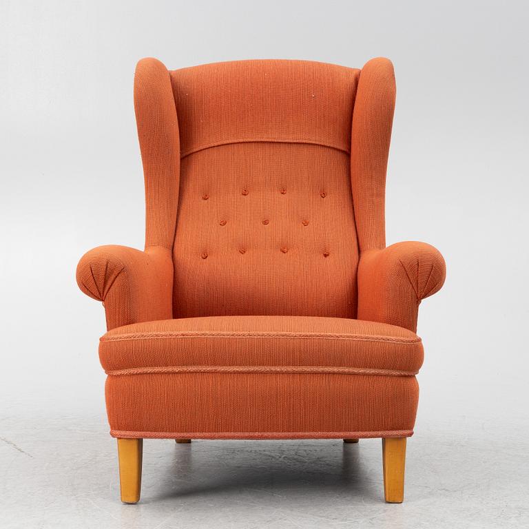 Carl Malmsten, armchair, 'Häggbom', AB O.H. Sjögren.