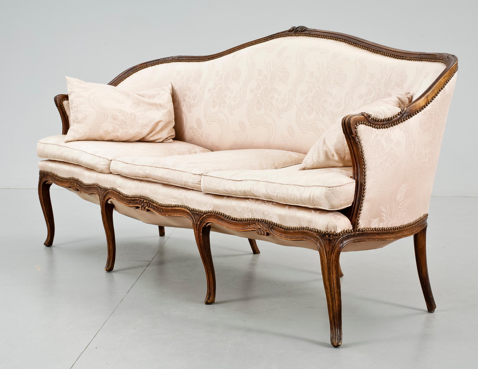 SOFFA, Louis XV-stil, 1900-tal.