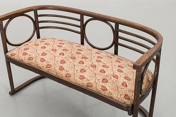 A BENTWOOD SOFA EARLY 20TH CENTURY.