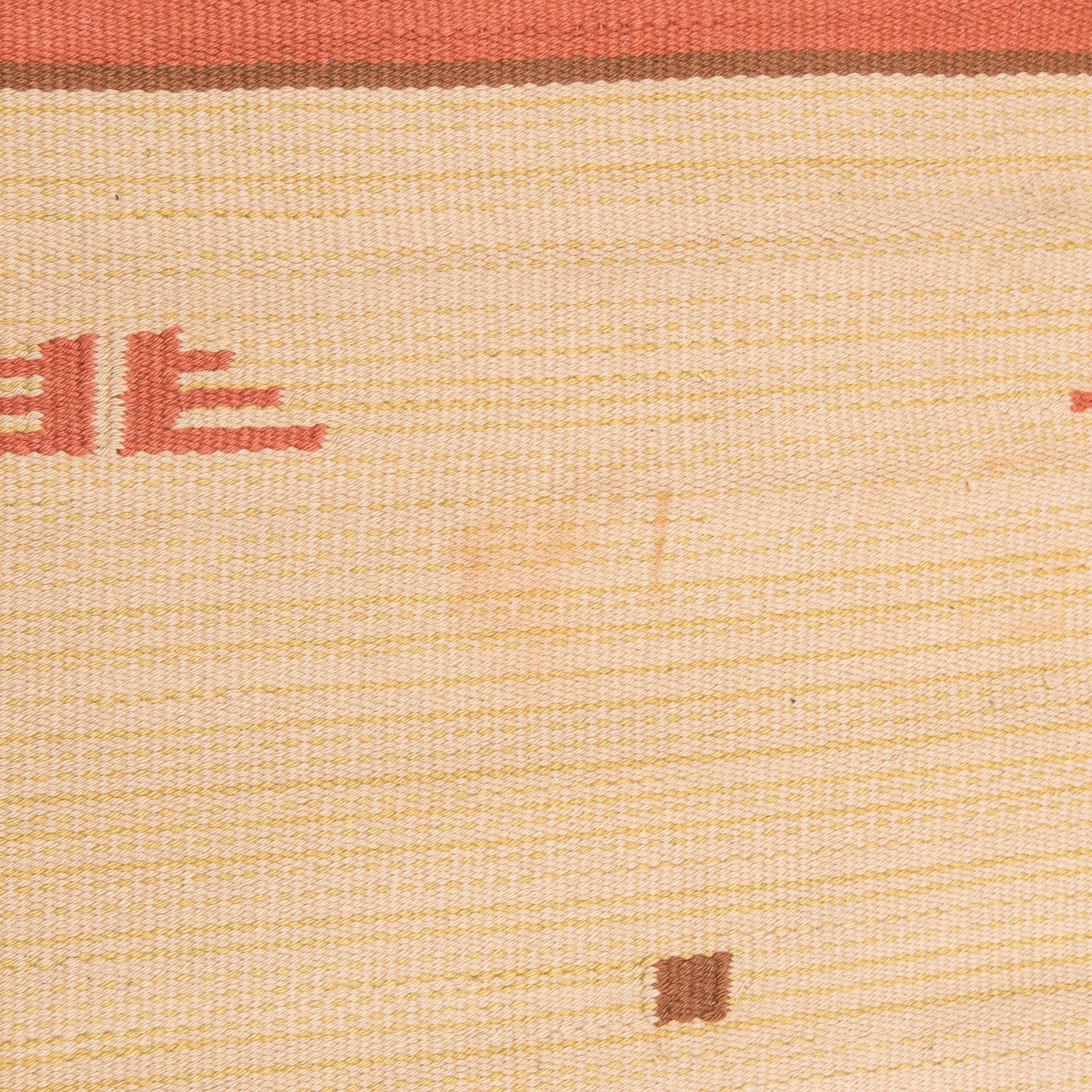 Hårgarnsmatta, Aaltonens Mattväveri, Kiikka, Finland. 360 x 240 cm.