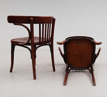 KARMSTOLAR, 2 st, Kohn, 1900-talets början.