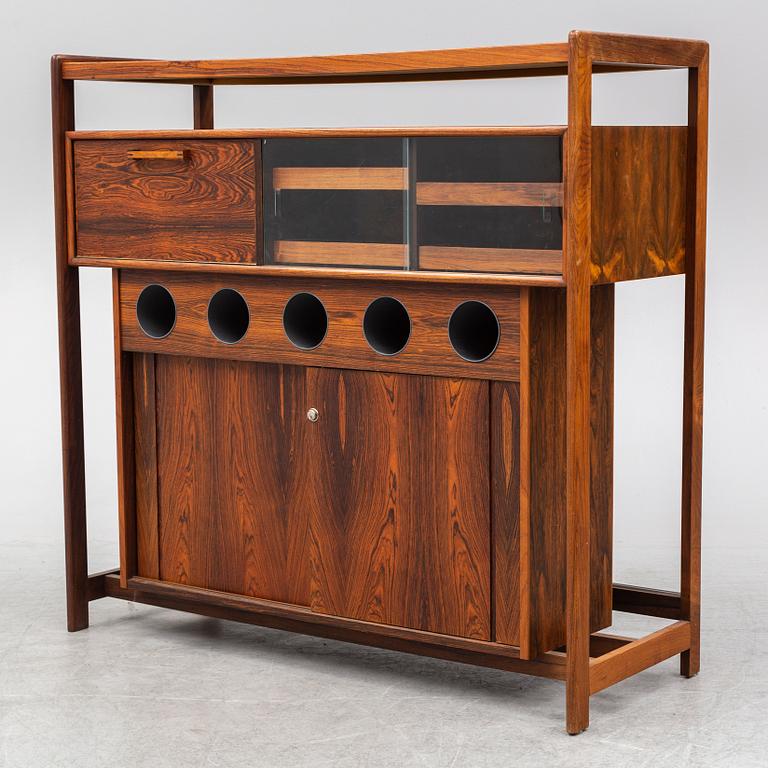 KNUD BENT, a rosewood bar from Dyrlund, Denmark, 1960's/70's.