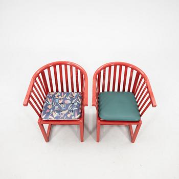 Åke Axelsson, karmstolar 3 st "Vaxholmaren", Gärsnäs sent 1900-tal.