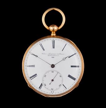 1227. A gold pocket watch, Urban Jürgensen & Sönner, Copenhagen, late 19th century.