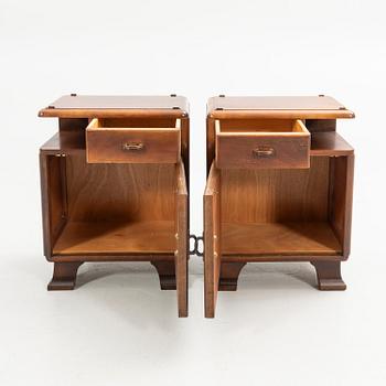 Nightstands, a pair, first half of the 20th century.