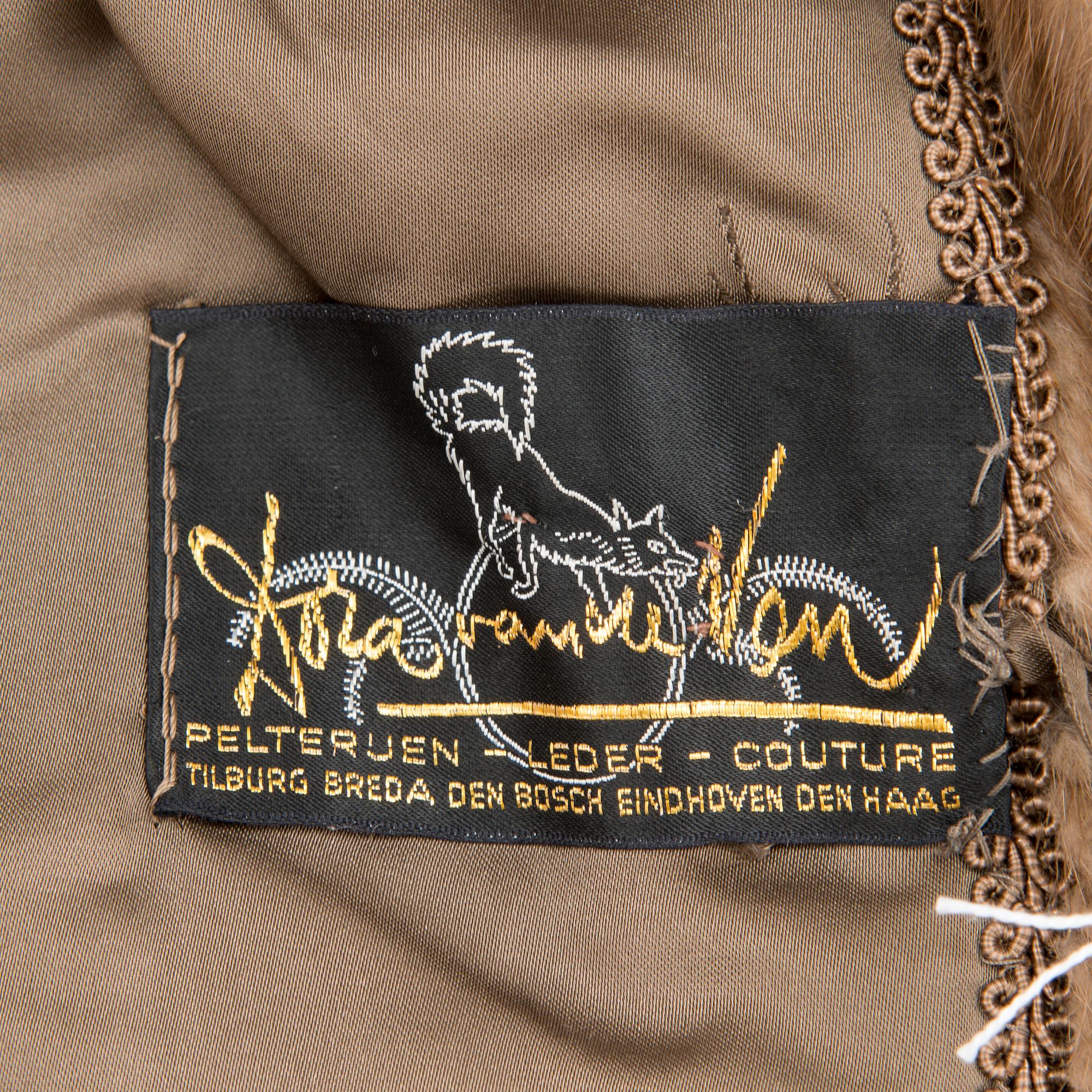 A Vintage Dutch Mink Fur Jacket.
