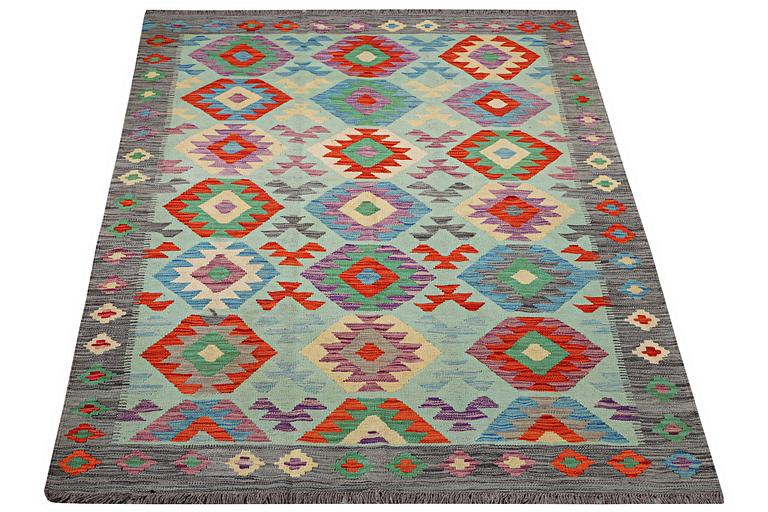 A rug, Kilim, c. 199 x 153 cm.