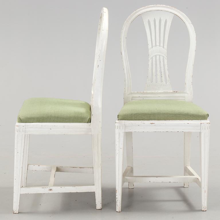 STOLAR, ett par. Gustavianska. 1800-talets början.