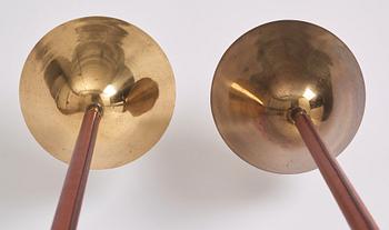 Carl-Axel Acking, a pair of floor lamps model "2646", Bröderna Malmströms Metallvarufabrik, Malmö 1940s-50s.