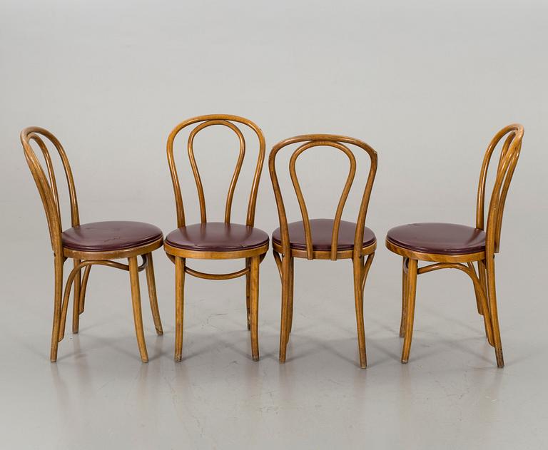 6 BENTWOOD CHAIRS SECOND HALF OF 20TH CENTURY, THONET-STYLE.