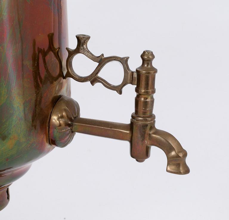 SAMOVAR, mässing, Ryssland, 1800-talets slut.