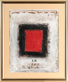 James Coignard · JAMES COIGNARD, blandteknik på papper, signerad.