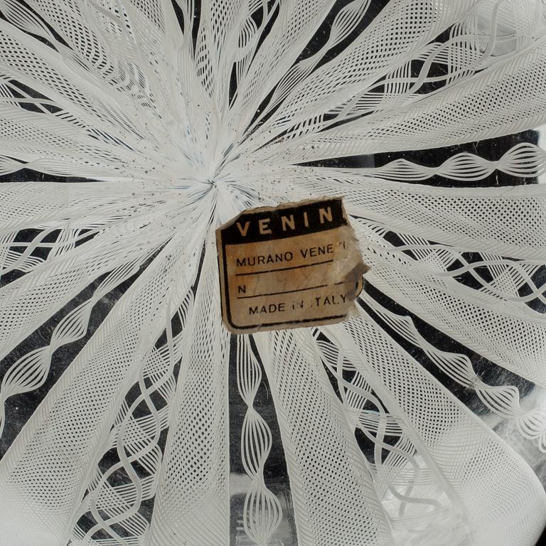 NÄSDUKSSKÅL, glas, "Fazzoletto", Fulvio Bianconi och Paolo Venini, Venini, Murano, Italien, 1900-talet senare hälft.