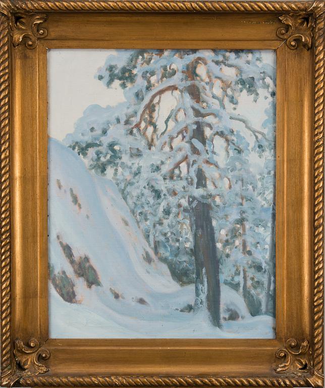 YRJÖ PENTTILÄ, olja på duk, signerad.
