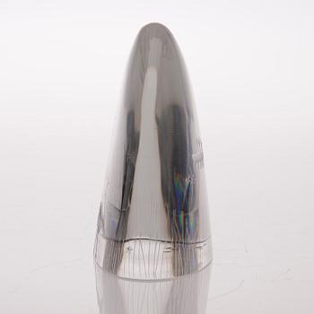 A glass sculpture 'Fell' signed Tapio Wirkkala 3805.