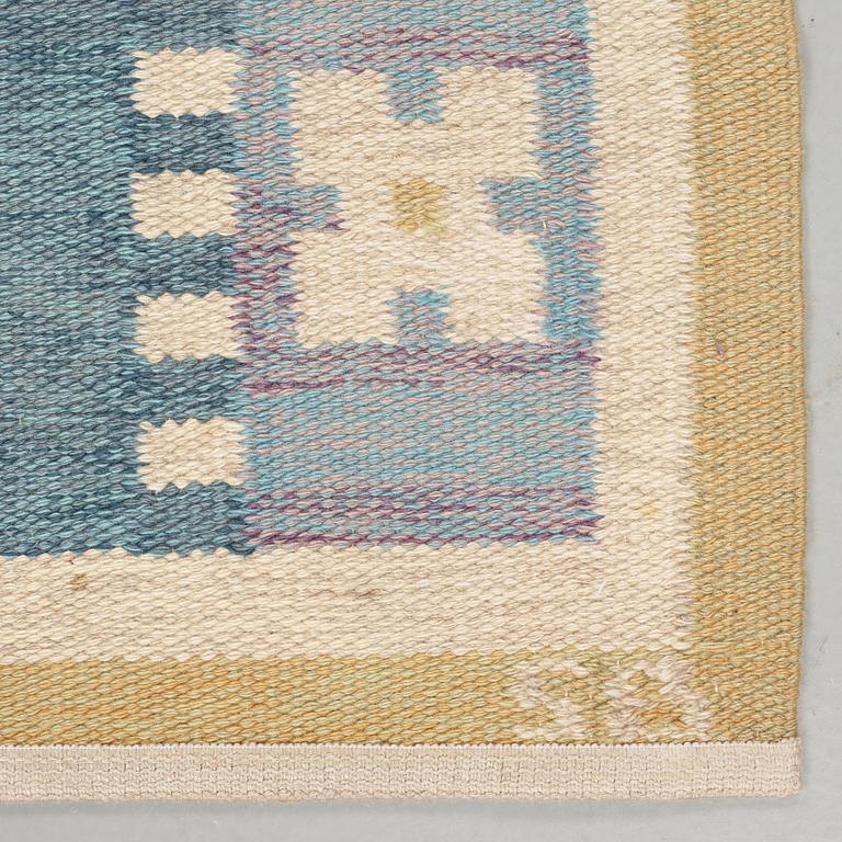 CARPET. "Vitsippa". Flat weave. 236,5 x 164,5 cm. Signed SB.