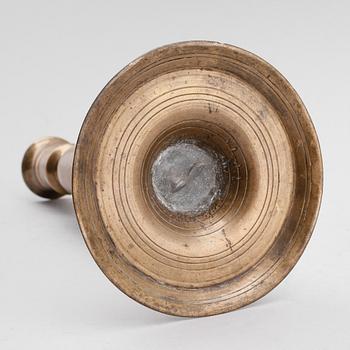 LJUSSTAKE, mässing, 1500-tal.