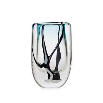 8. A Vicke Lindstrand glass vase, 'Winter', Kosta, Sweden 1950's.