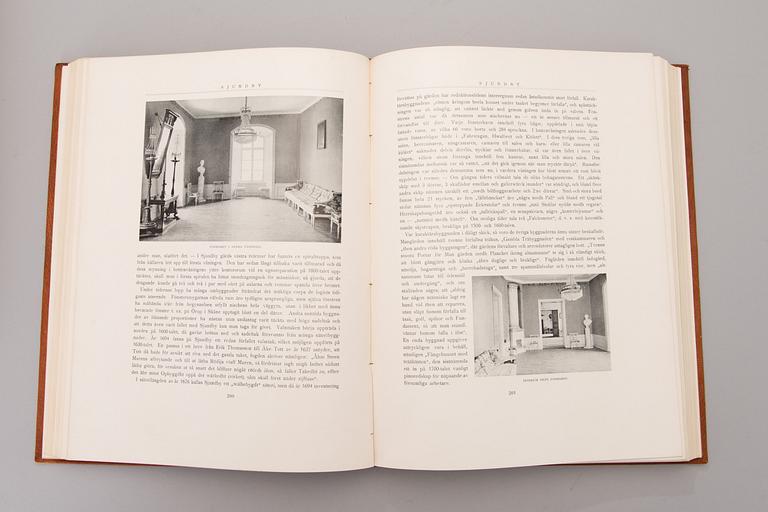 A four-volume book set about mansions in Finland "Herrgårdar i Finland", Helsinki 1928-30.