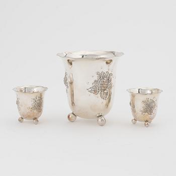 Three silver bowls, GAB, Stockholm, Sweden, 1946.