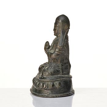 Lama, brons. Tibet, 17/1800-tal.