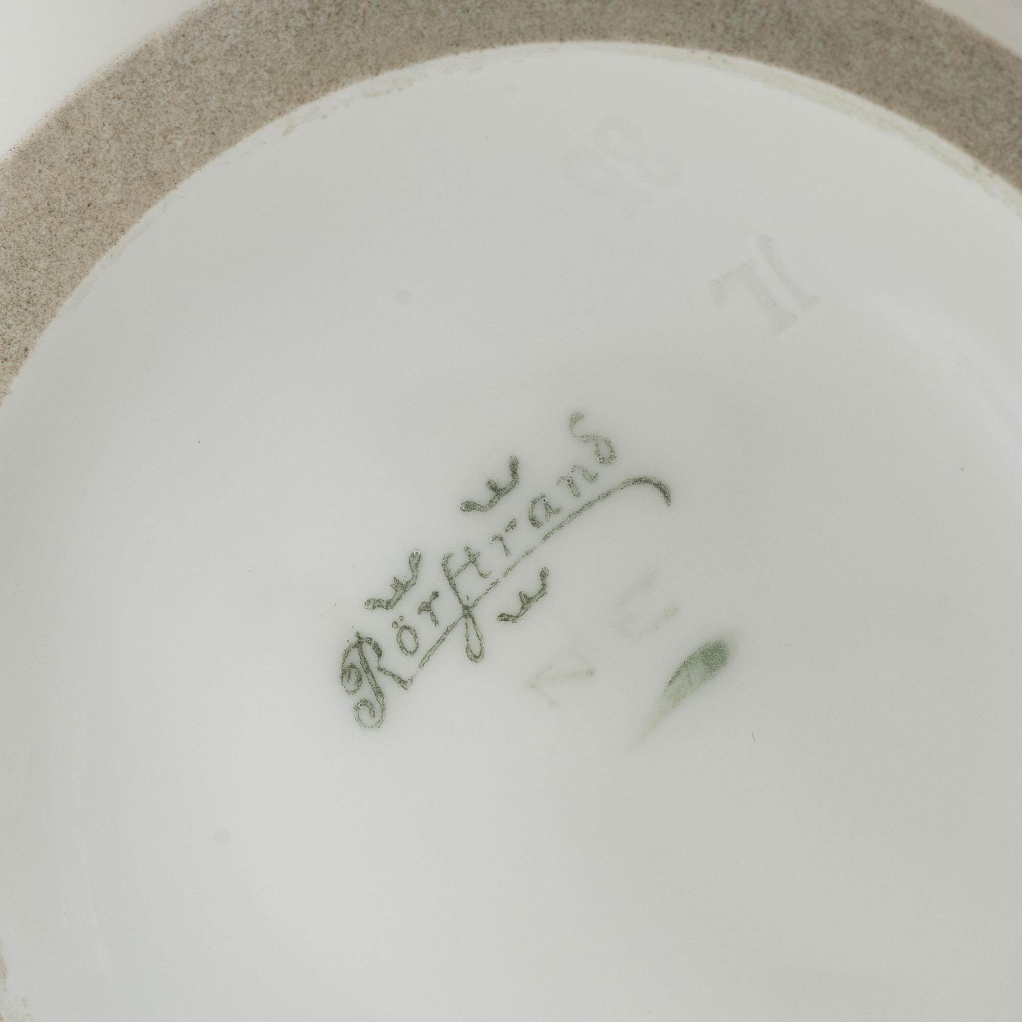 Nils Emil Lundström, vas, jugend, Rörstrand, tidigt 1900-tal.