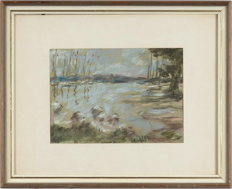 Lotte Laserstein, Lakeside landscape.