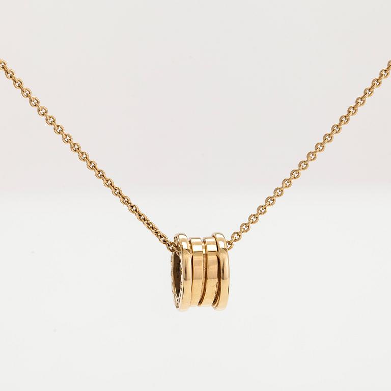 Bulgari, halsband, "B.zero1", 18K guld. Märkt Made in Italy. Med certifikat.