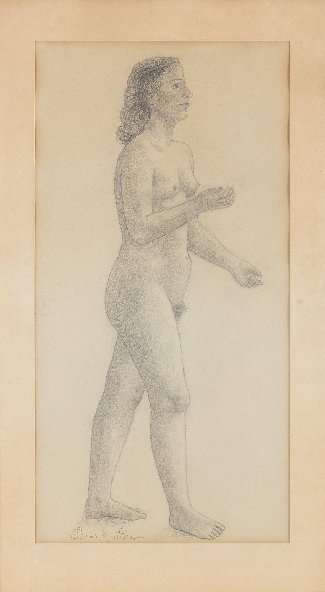 Bror Hjorth, Model drawing.