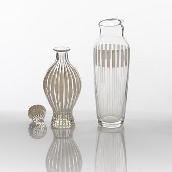 Bengt Orup, servisdelar, 5 st, "Strikt", Johansfors, 1950-tal.