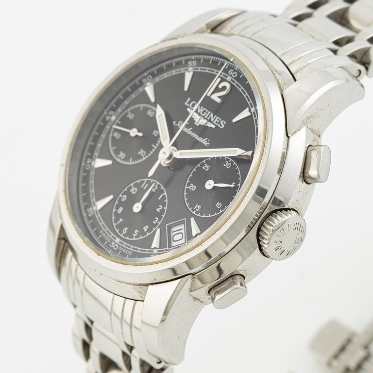 Longines, Saint-Imier, wristwatch, chronograph, 39 mm.