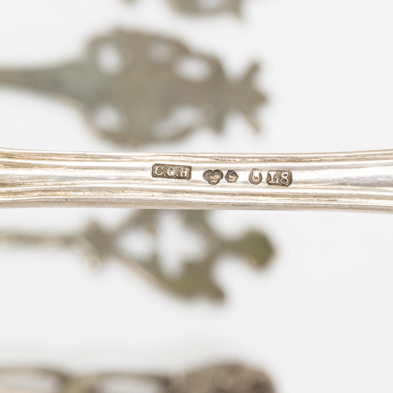 Cutlery, 30 pieces, silver, including Sweden, 19th century.