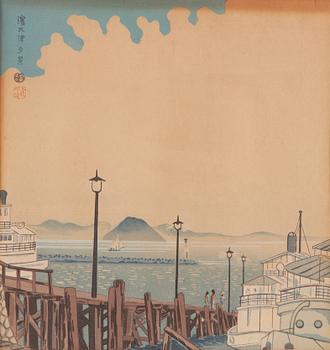 Tomikichirō Tokuriki, "The Evening Scene of Hama-Otsu".