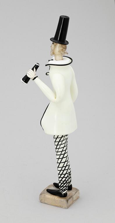 FIGURIN, glas, Venini, Murano, 1900-talets andra hälft.