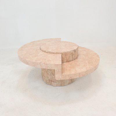 A lte 20th century stone veneered  coffee table.