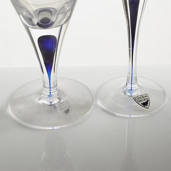 Erika Lagerbielke, a 21-piece glass service, 'Intermezzo', Orrefors.