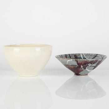 Eva Bengtsson and Eva Sjögren, two bowls.