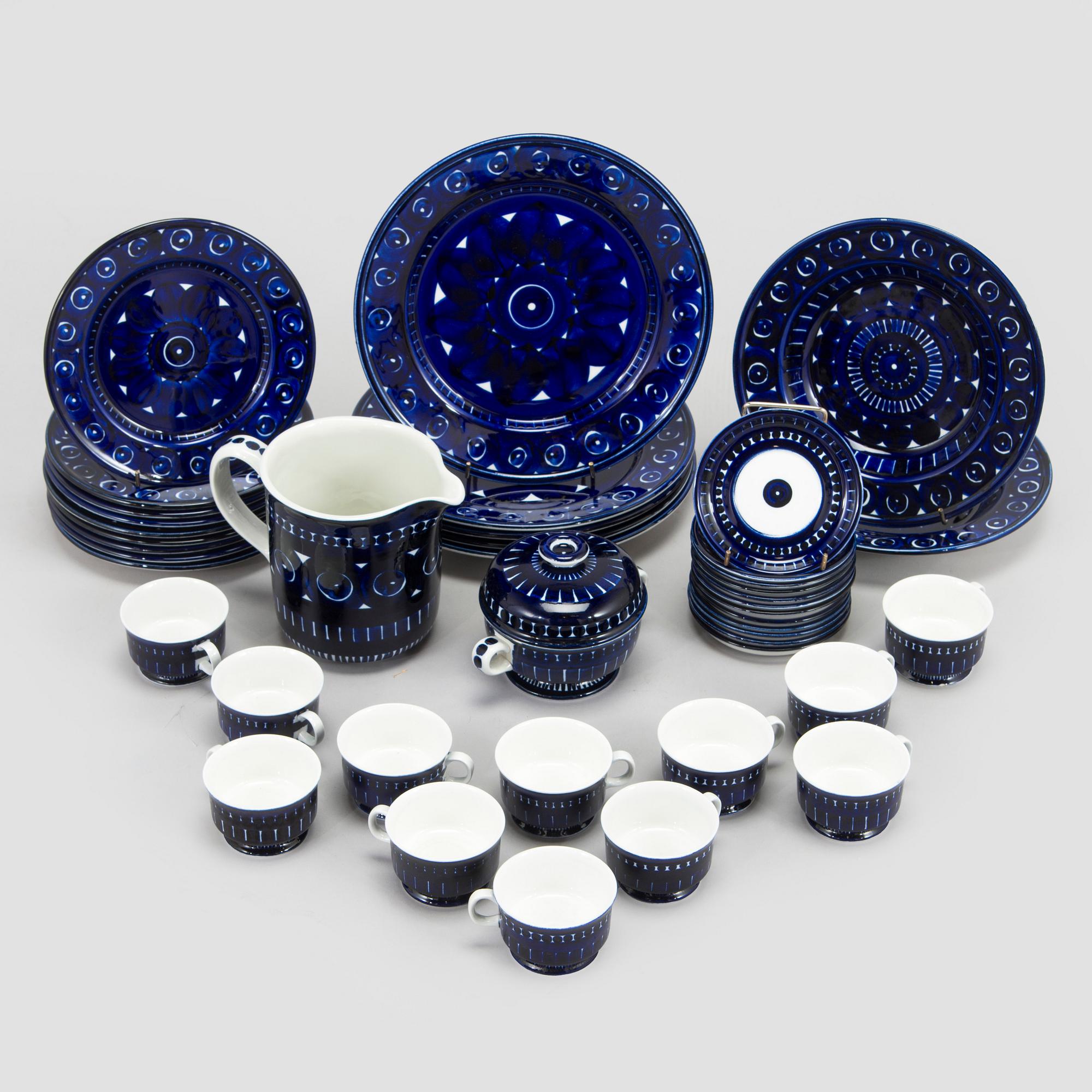 Ulla Procopé, servisdelar, 30 st, "Valencia", Arabia, Finland.