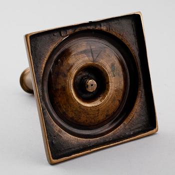 LJUSSTAKE, mässing, barock, 1700-tal.