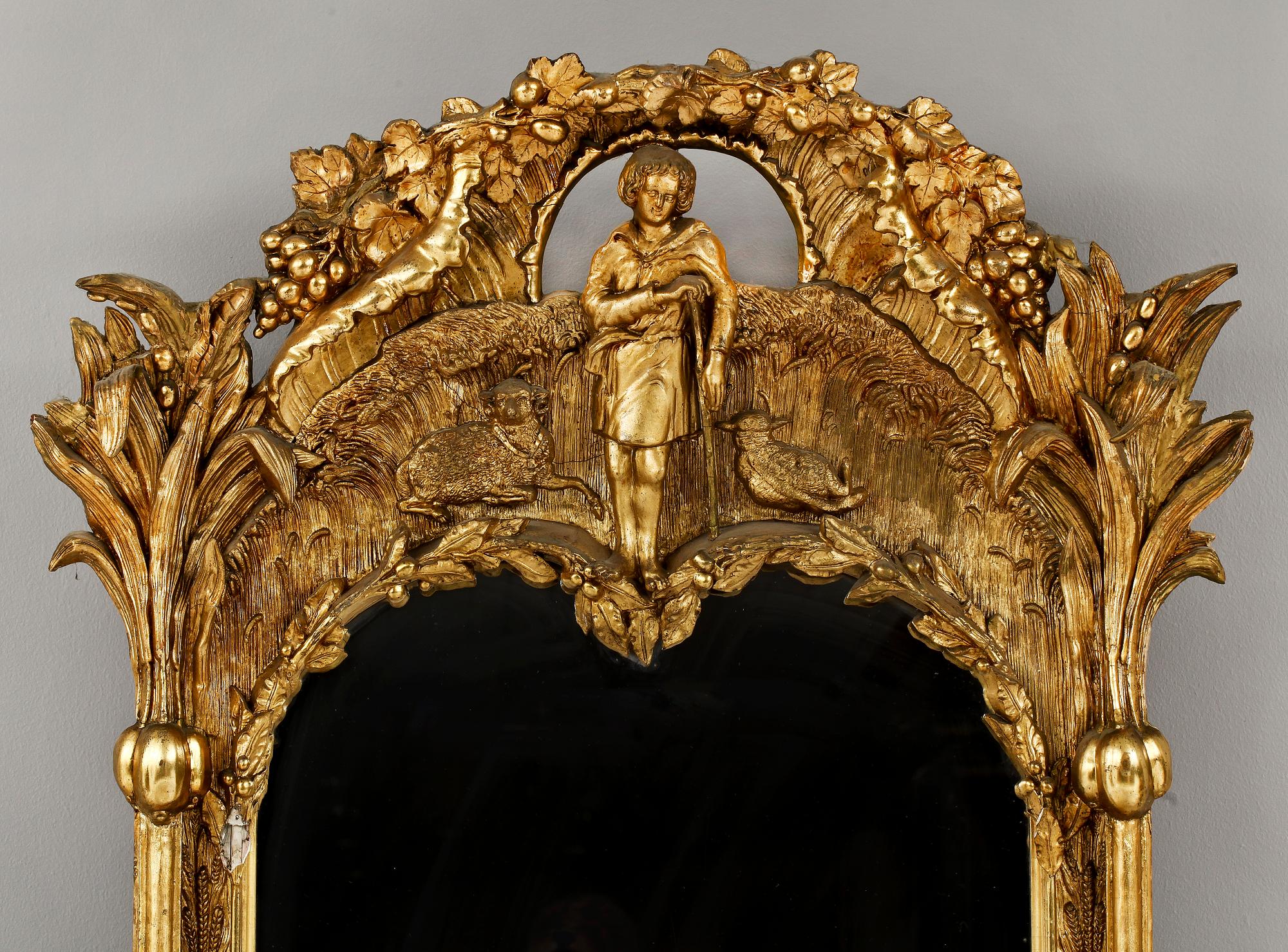 SPEGEL SAMT KONSOLBORD, trol Tyskland, nyrokoko, 1800-talets andra hälft.